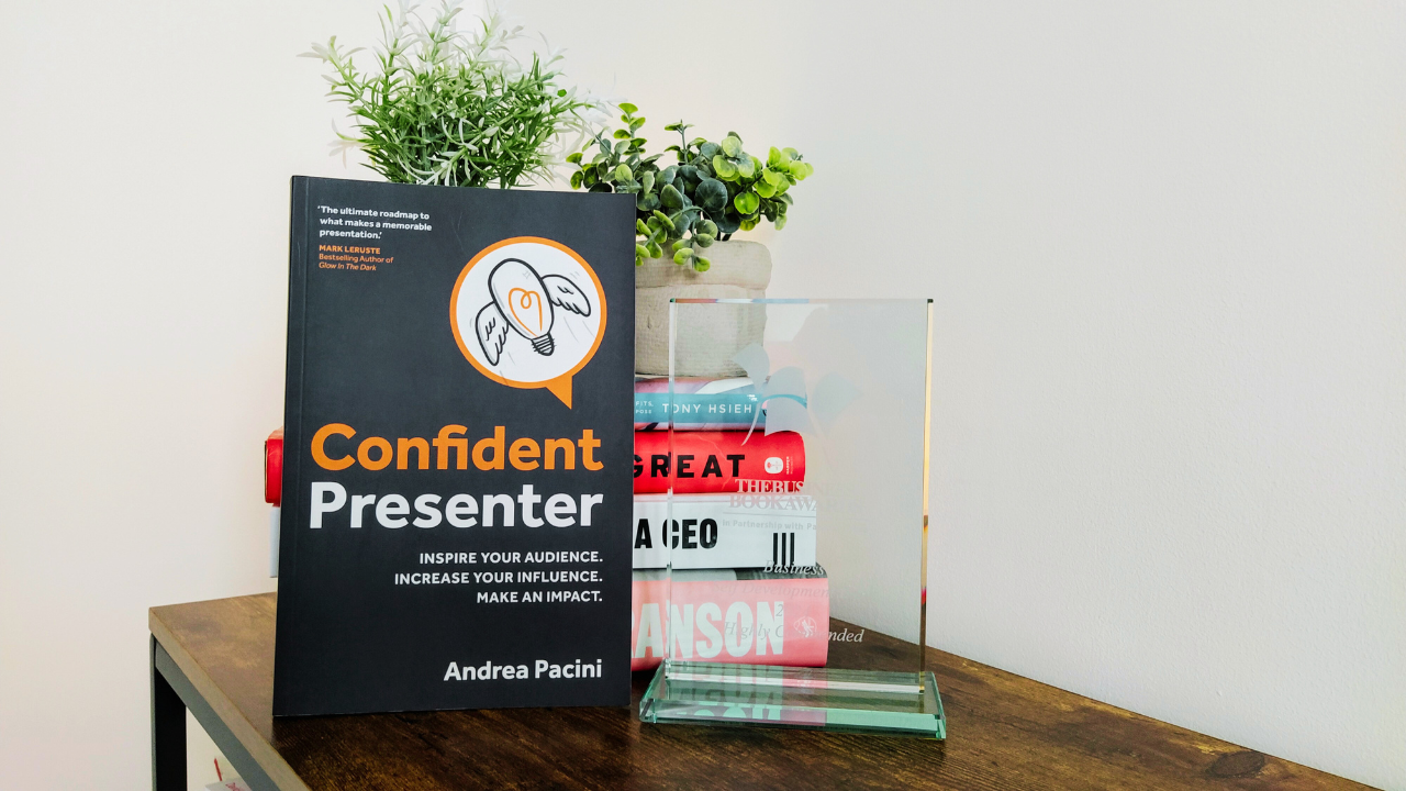 Confident Presenter book and award